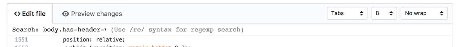 Searching GitHub text file